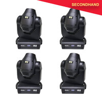 4x Martin Professional Rush MH1 Profile Plus LED Moving Head Spot with 2x Omega Clamps (secondhand)