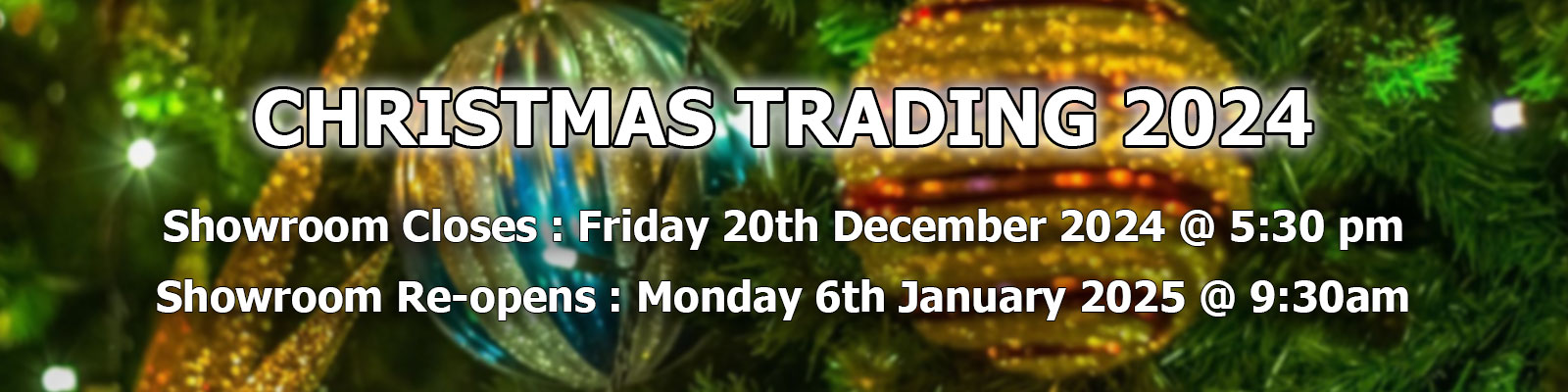 Christmas Trading 2024