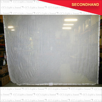 4.5M x 4.5M White Sharkstooth Gauze (secondhand)