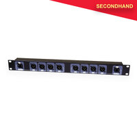 BravoPro PSS006 2 x Cat 5/5e/6 Breakout to 4 x XLR3 Male 1RU Rack Mount  (secondhand)