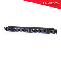 BravoPro PSS005 2 x Cat 5/5e/6 Breakout to 4 x XLR3 Female 1RU Rack Mount (secondhand)