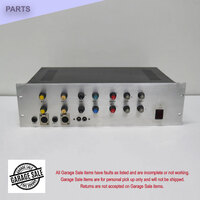 Dual Zone PA Amplifier - Powers Up, Some Inputs OK, Not fully tested (garage item)