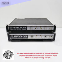 Lot-of-2 Amcron MacroTech 2400 Power Amplifiers - Not Working Parts Missing (garage item)