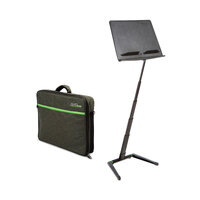 RATstands 69Q13 Jazz Stand - Professional Folding Music Stand with Green Gig Bag