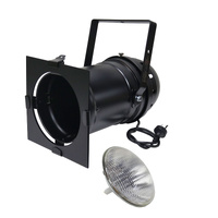 Pro Par 64 240v Can Black with Colour Frame with Par 64 1000w 240v MFL Lamp