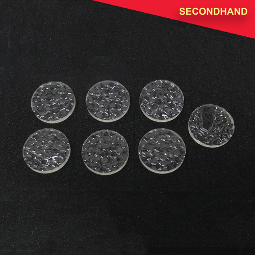 Set-of-7  27mm x 4mm Glass Gobos   (secondhand)