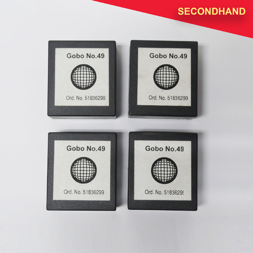 Set-of-4  27mm Metal Gobos No 49 (secondhand)