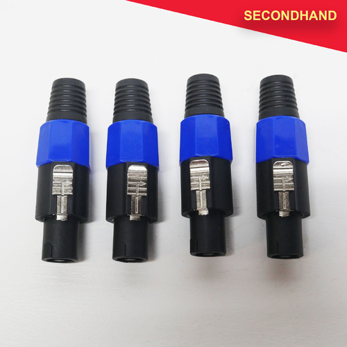 Set-of-4  4-pole Speakon Line Connectors (secondhand)