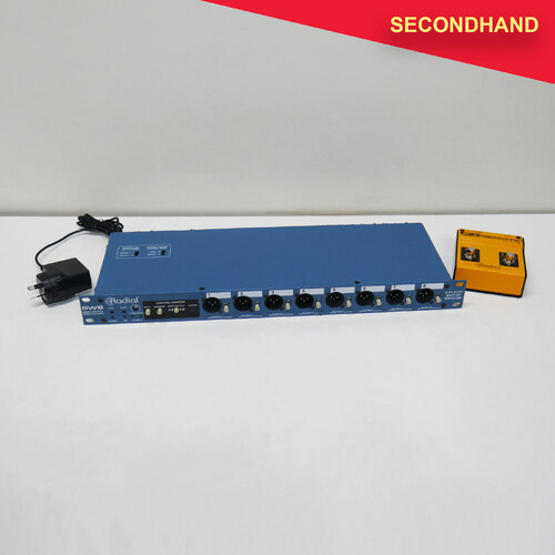 Radial SW8 MK2 8-channel Auto-Switcher with JR-2 Dual Remote Control Footswitch (secondhand)