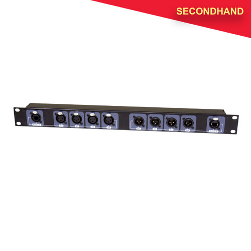 BravoPro PSS009  4 x XLR3 Male &  4 x XLR3 Female 1RU Rack Mount (secondhand)