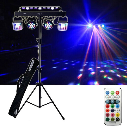 CR-Lite Stage Party Bar 5-in-1 LED & Effect with Stand Carry Bags - CR.Lite