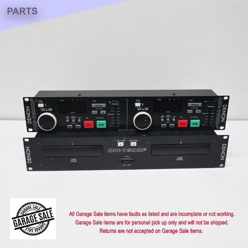 Denon D1800F Dual CD Player with Control Unit - CD drawers do not open, No control cable (garage item)