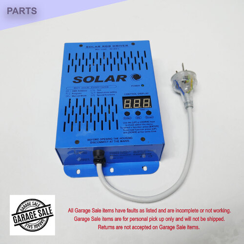 Solar RGB LED Driver with DMX512 - Does not power up (garage item)