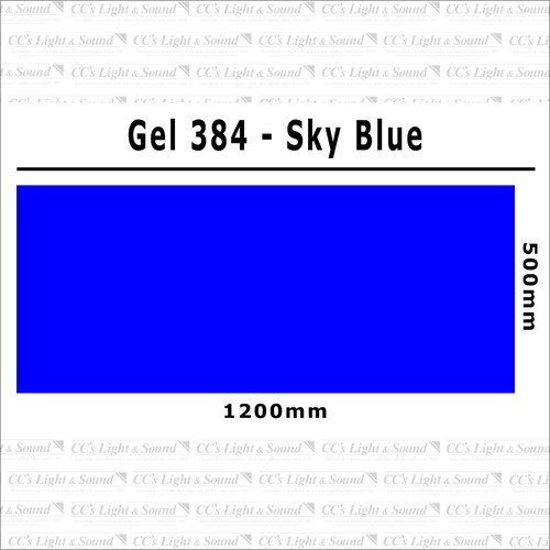 Clear Color 384 Filter Sheet - Sky Blue
